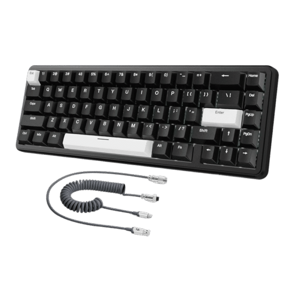 ATTACK SHARK X65 HE Magnetic Switch Rapid Trigger Keyboard With 8Khz Coiled Cable