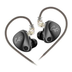 IEMS KZ Castor HiFi Earphone 2DD Dynamic High-end No Microphone (Improved Bass Version) Black