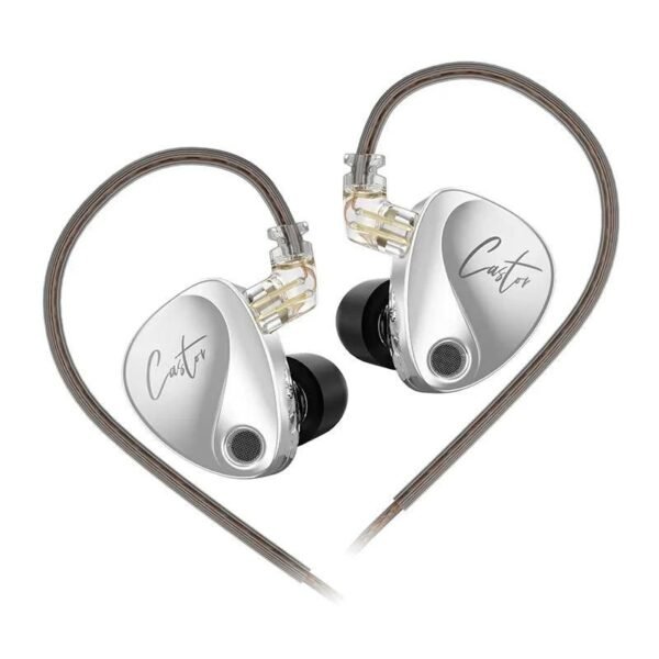 IEMS KZ Castor HiFi Earphone 2DD Dynamic High-end No Microphone